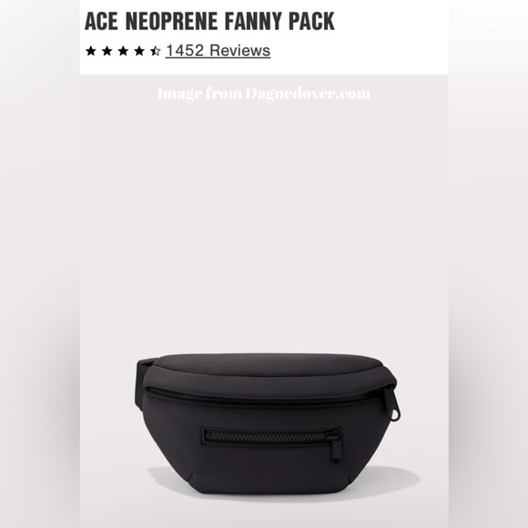 Dagne Dover Ace Neoprene Belt Bag / Fanny Pack - onyx - Picture 1 of 3